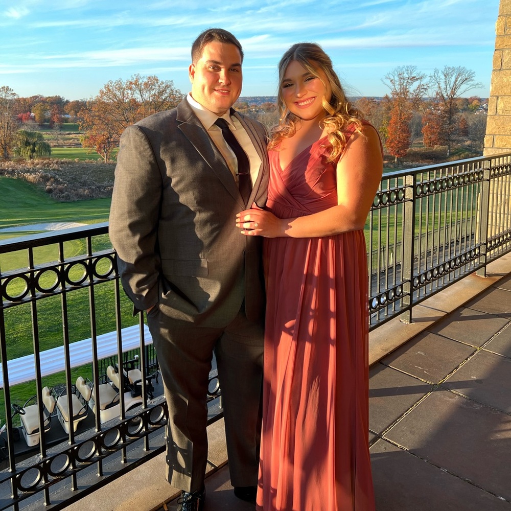 Desert Rose Azazie Bridesmaids Dress